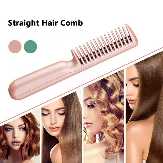 2 In 1 Wireless Straight Hair Curling Comb Hair Brush