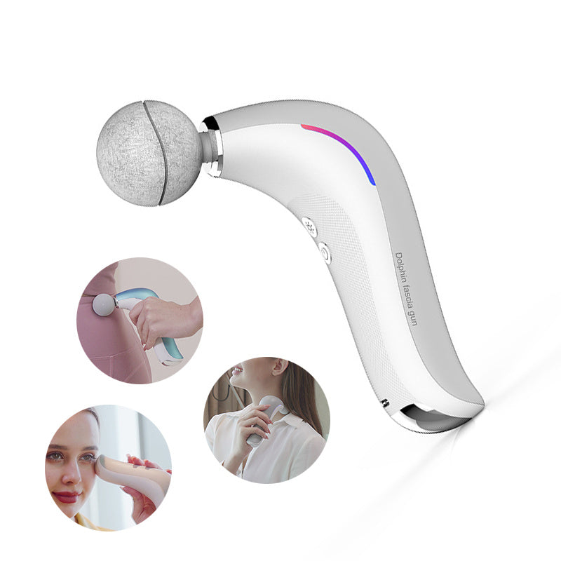 Electric Massage Gun Muscle Pistol Body Shoulder Neck Massager Mini Lcd Fascia Gun Deep Tissue Portable Face Fitness Gun